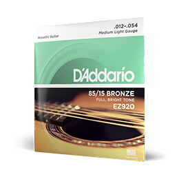 D'Addario EZ920 Medium Light .012- .054 Saiten für Westerngitarre