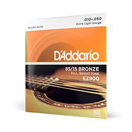 D'Addario EZ900 Extra Light .010 - .050 Saiten für Westerngitarre