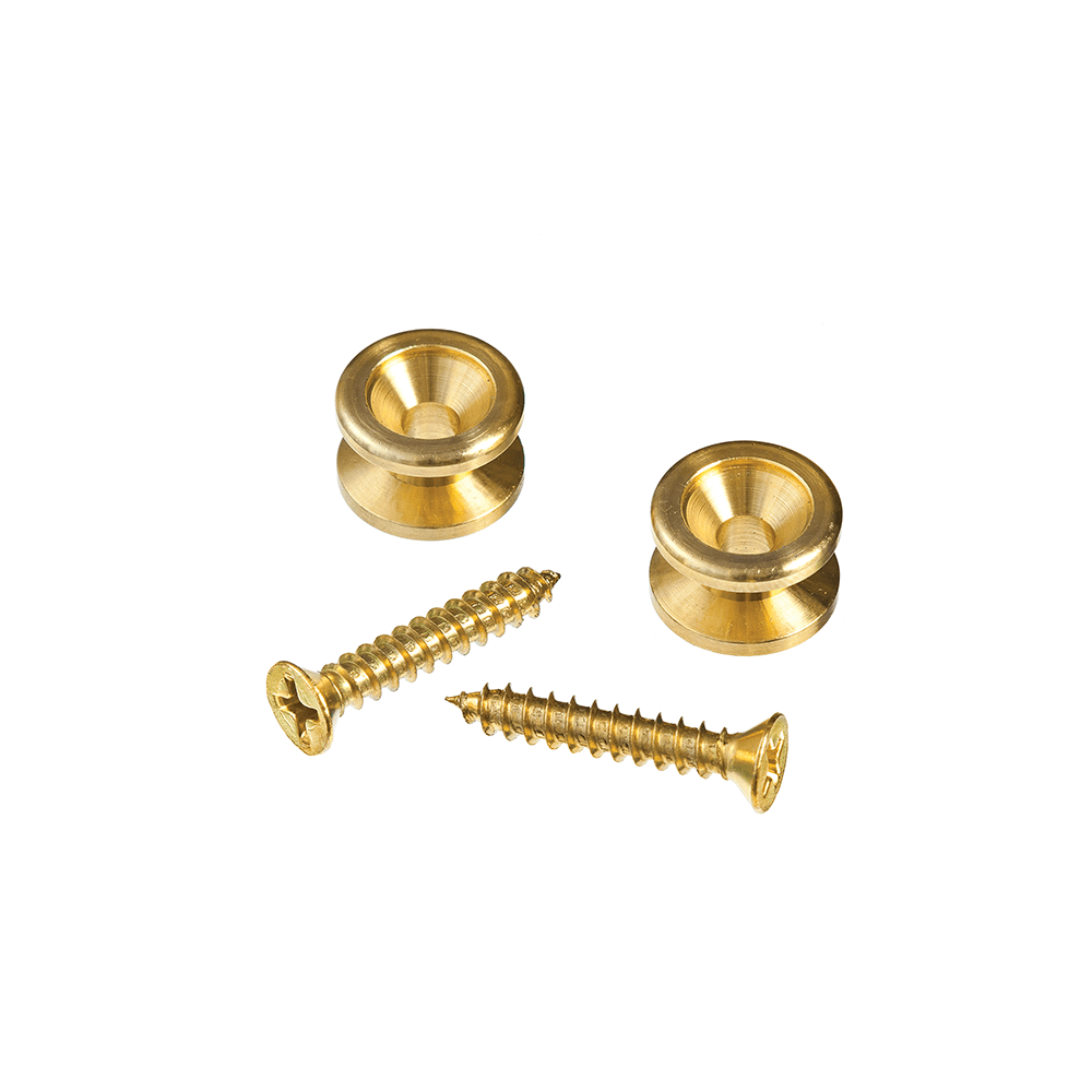 D'Addario Solid Brass End Pins - Gold (Pair)