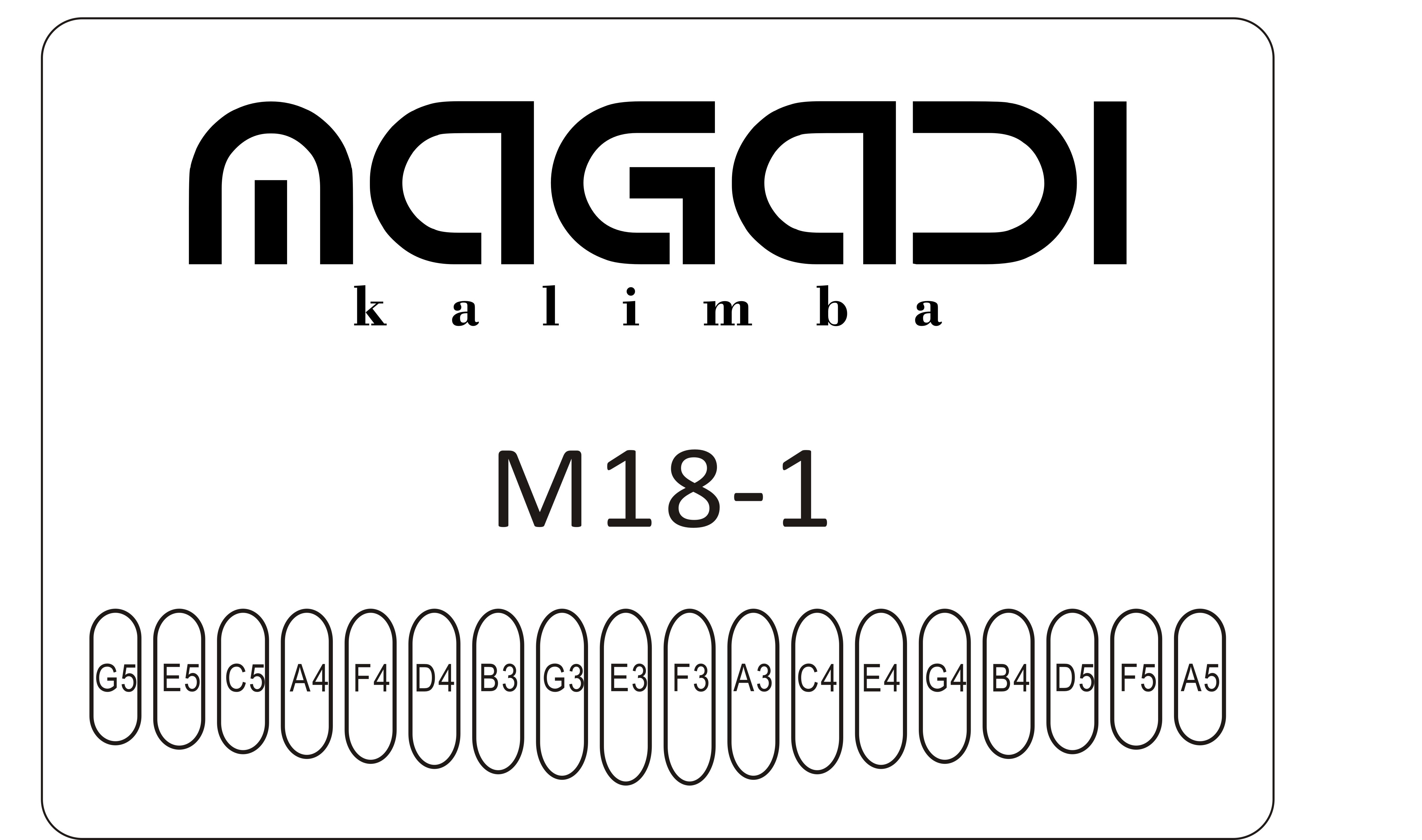 Magadi M18 Duo-Kalimba
