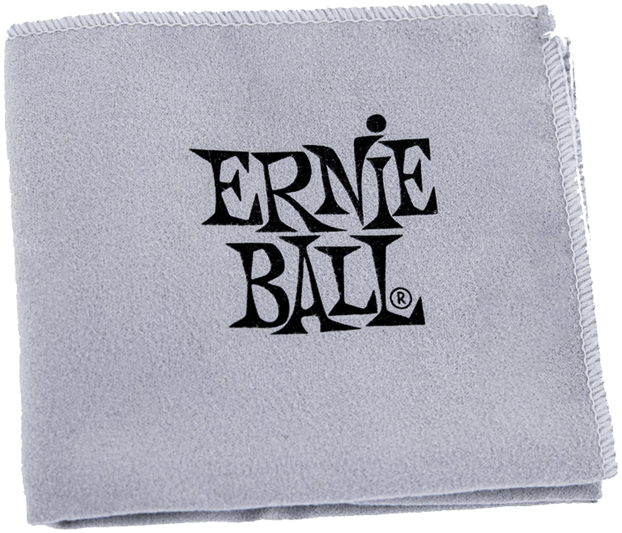 Ernie Ball Poliertuch, grau mit Logo