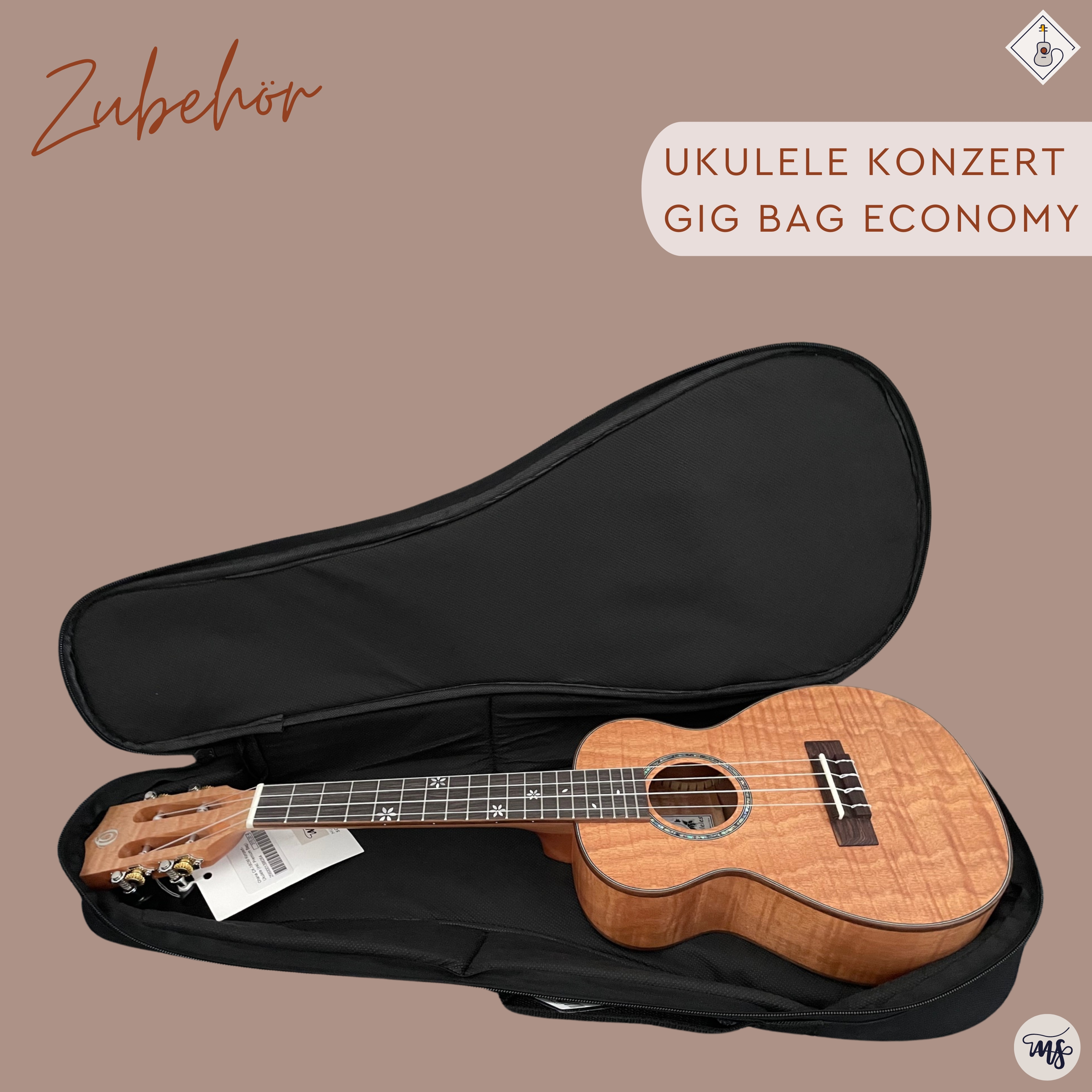 Ukulele Konzert Gig Bag Economy 3