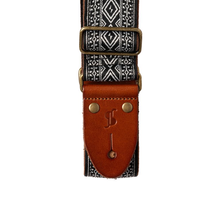 Stagg Gewebter Gurt für Gitarre Diamond Schwarz