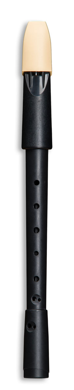 Mollenhauer 505 Swing Schwarz/Beige Ba Doppelloch Blockflöte
