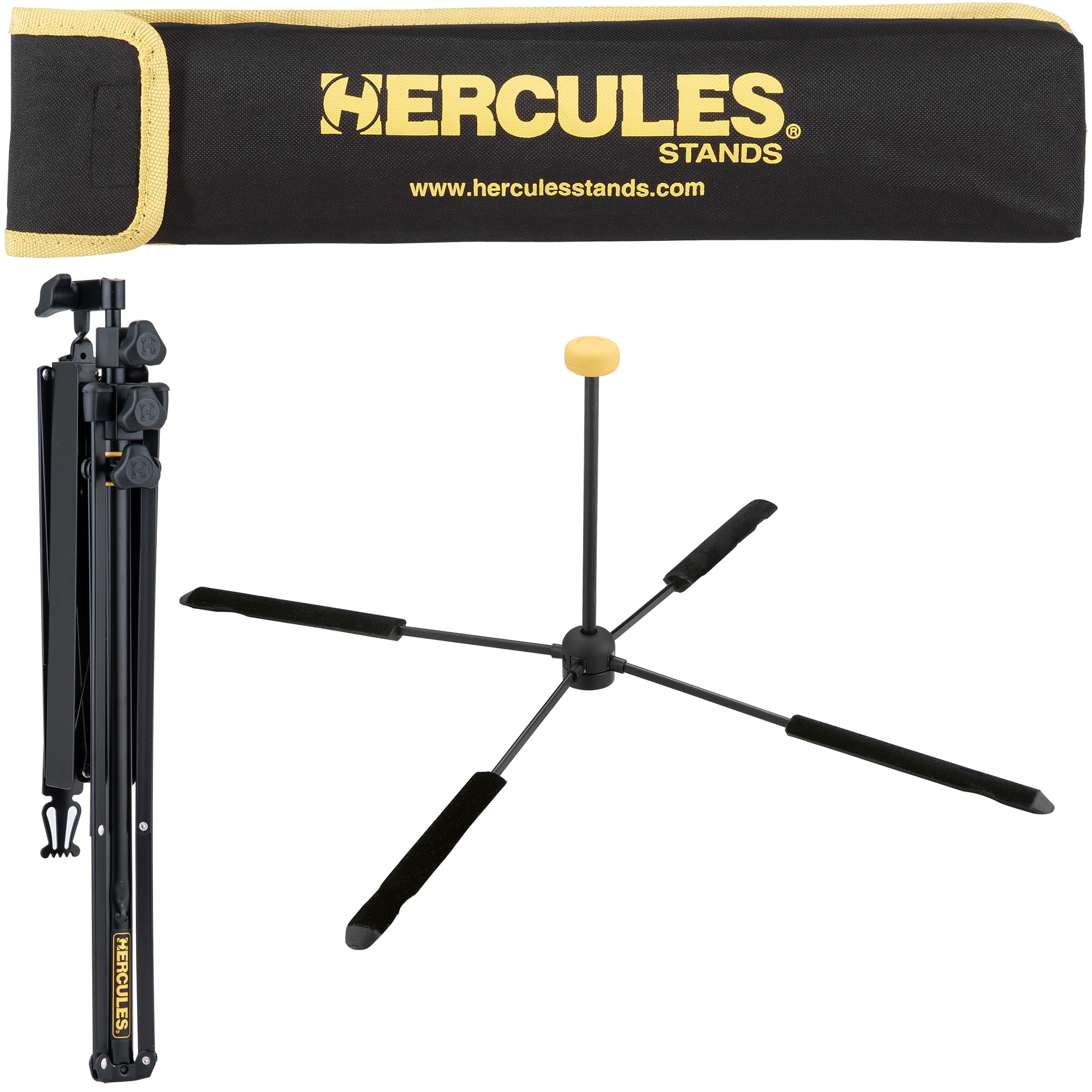 Hercules TravLite Set Notenständer + Tasche + Flötenständer