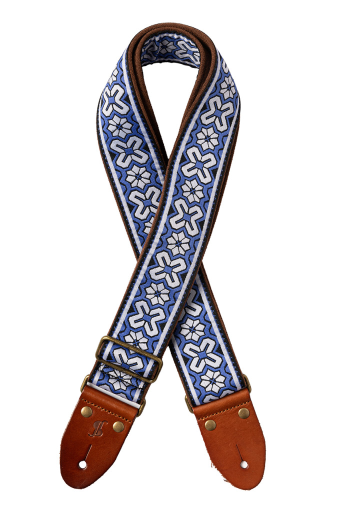 Stagg Gewebter Gurt für Gitarre Tiare Blue