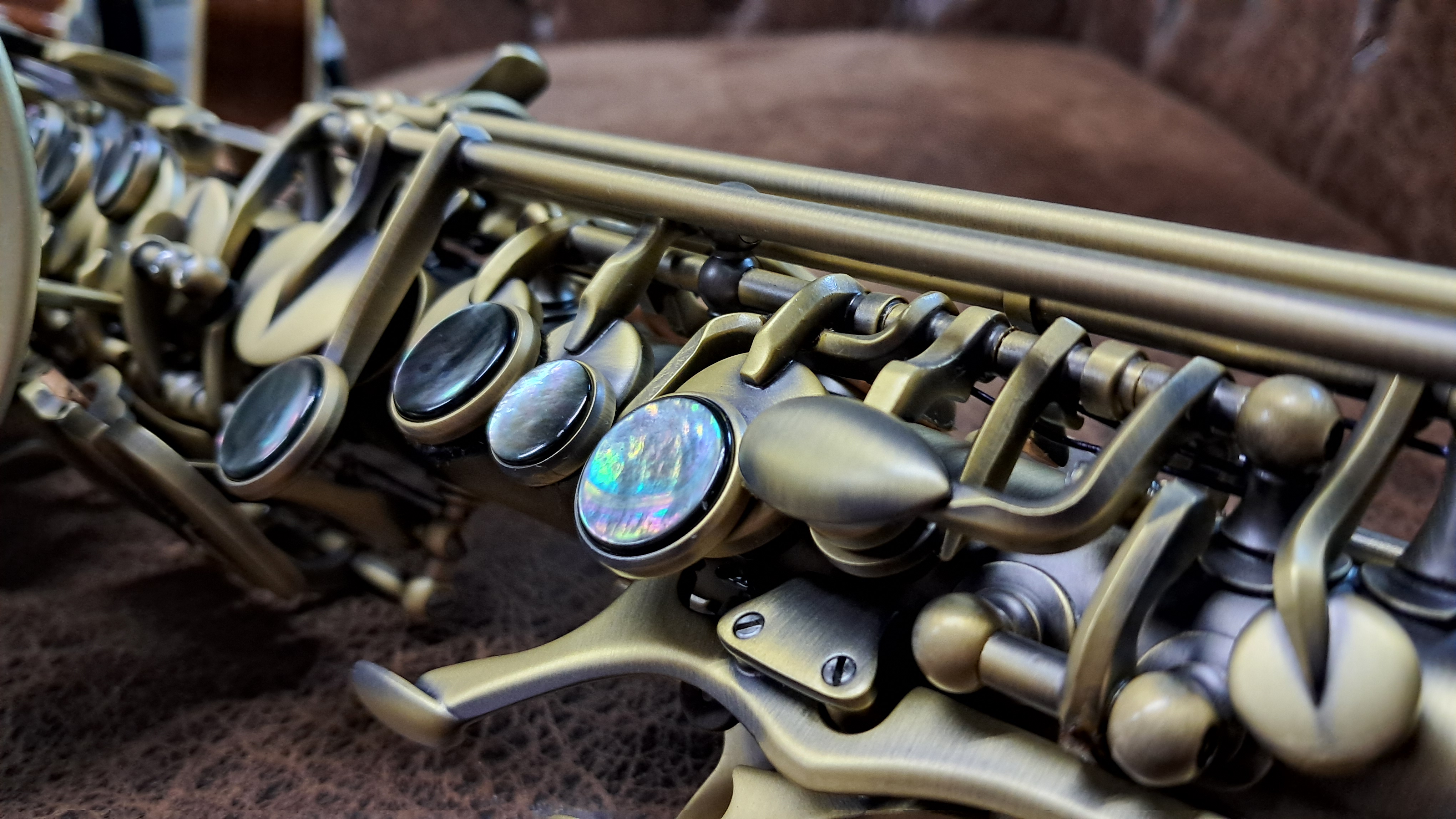 Le Monde Global Vintage Curved Sopran-Saxophon