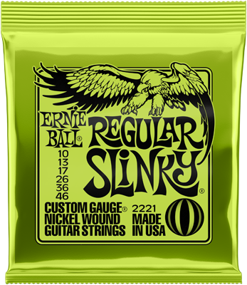 Ernie Ball EB2221 Regular Slinky .010 - .046 Saiten für E-Gitarre