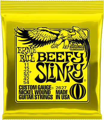 Ernie Ball EB2627 Beefy Slinky .011 - .054 Saiten für E-Gitarre
