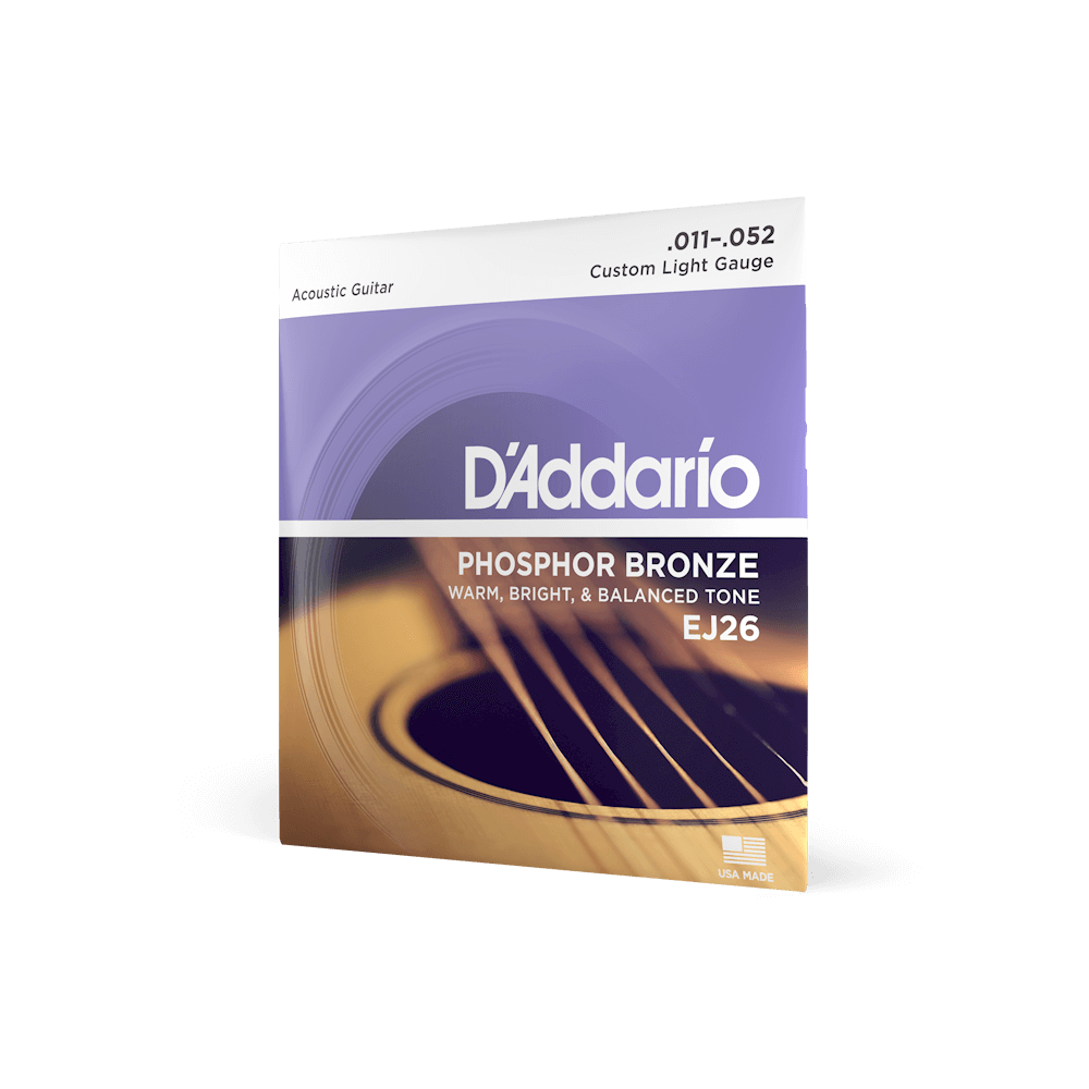 D'Addario EJ26 Custom Light .011 - .052 Saiten für Westerngitarre