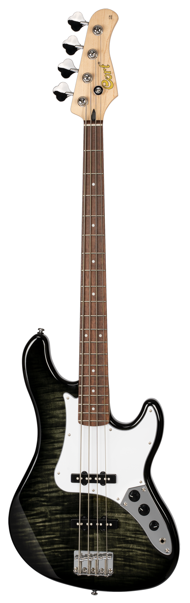 Cort GB24JJ Transparent Black E-Bass