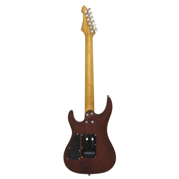 Aria MAC DLX Stained Brown E-Gitarre