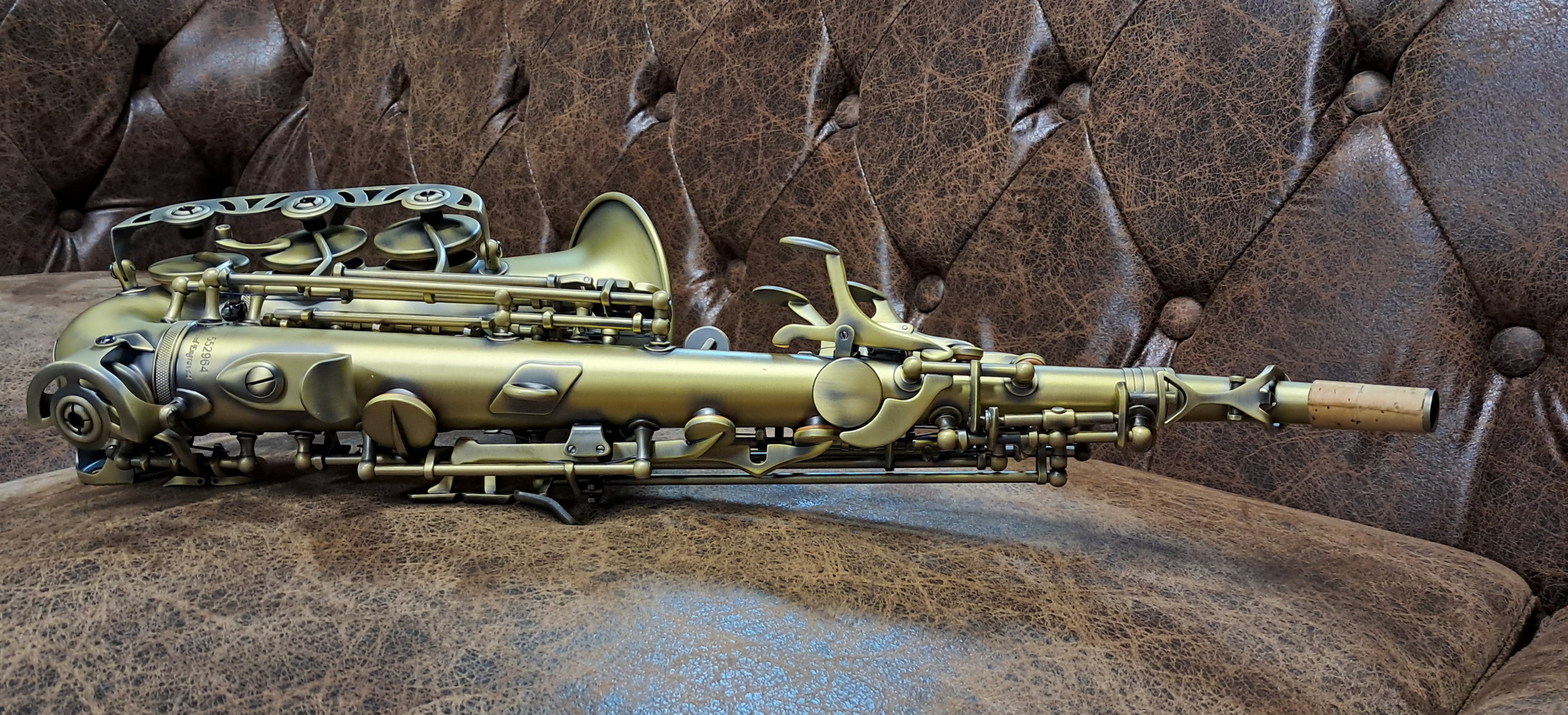 Le Monde Global Vintage Curved Sopran-Saxophon