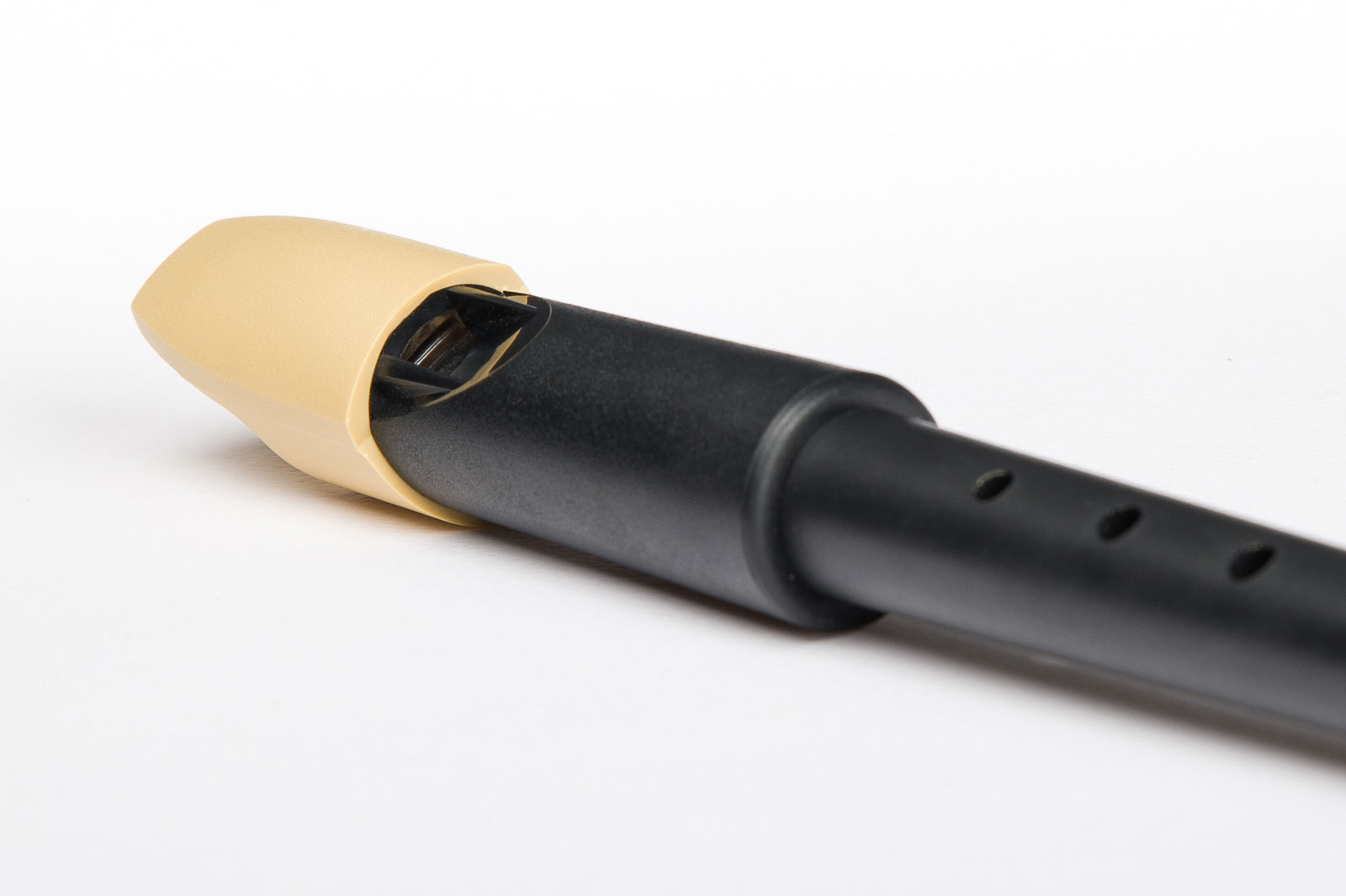 Mollenhauer 505 Swing Schwarz/Beige Ba Doppelloch Blockflöte
