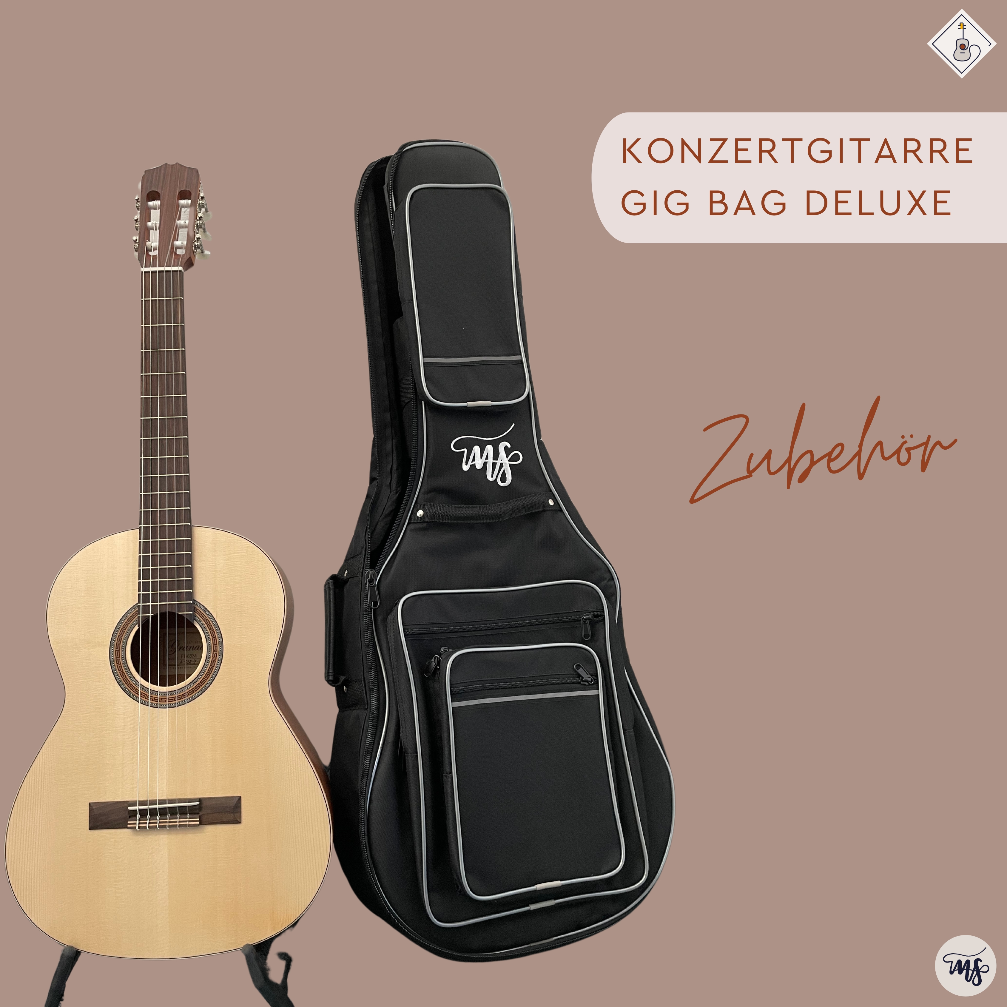 Konzertgitarre Gig Bag Deluxe 1