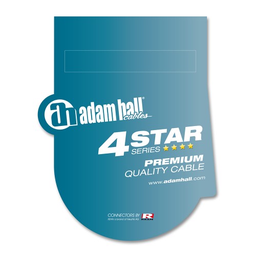 Adam Hall 4 STAR Twin-Kabel REAN® 2 x Cinch auf 2 x Cinch 3 m