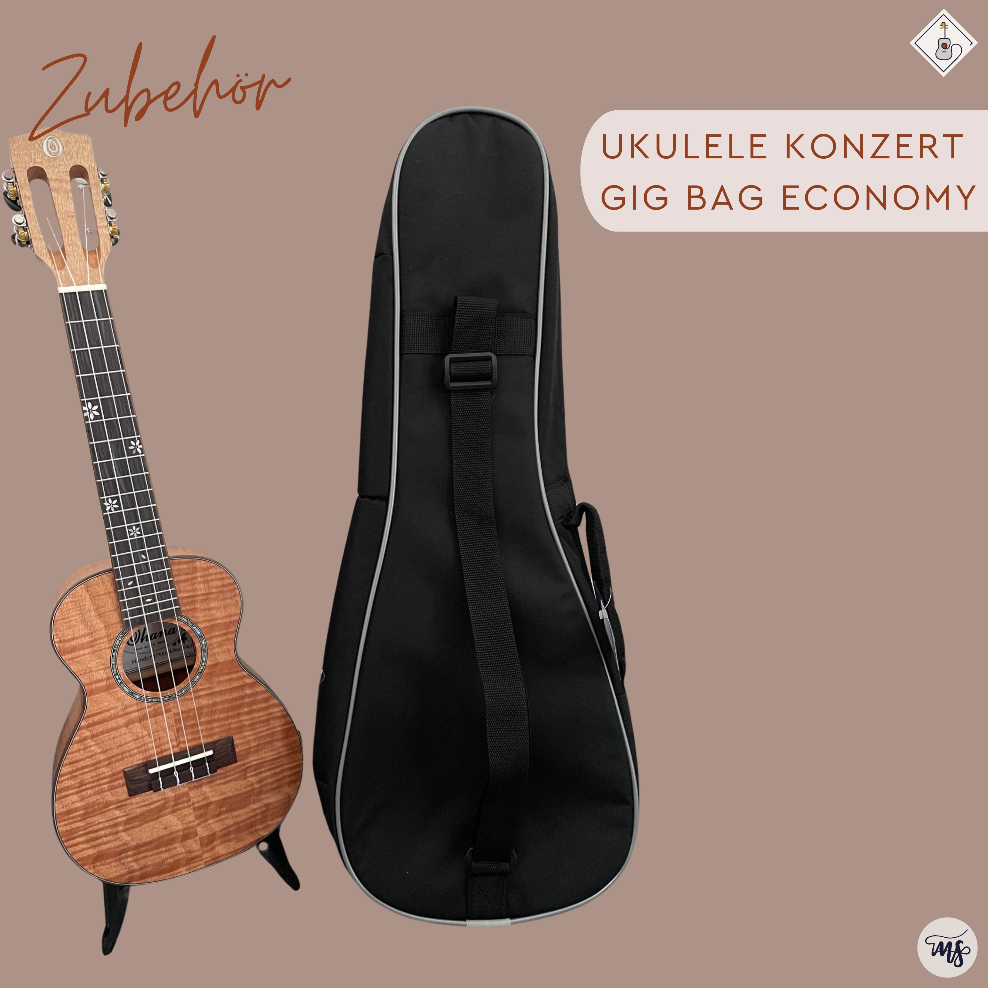 Ukulele Konzert Gig Bag Economy 2