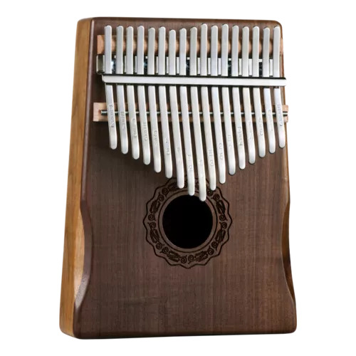 Hluru D17 Walnuss Kalimba 17 Zungen mit Ergogrip