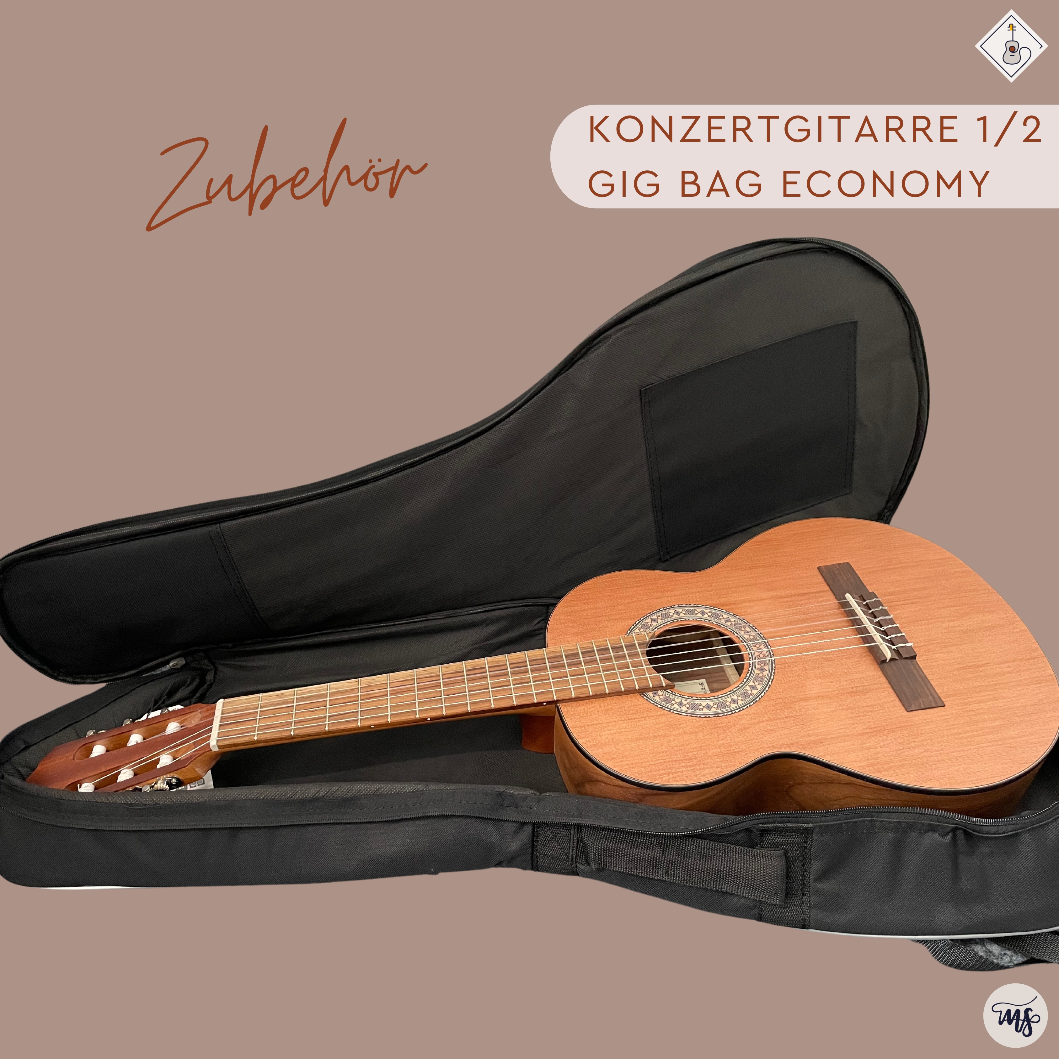 Konzertgitarre 1-2 Gig Bag Economy 3