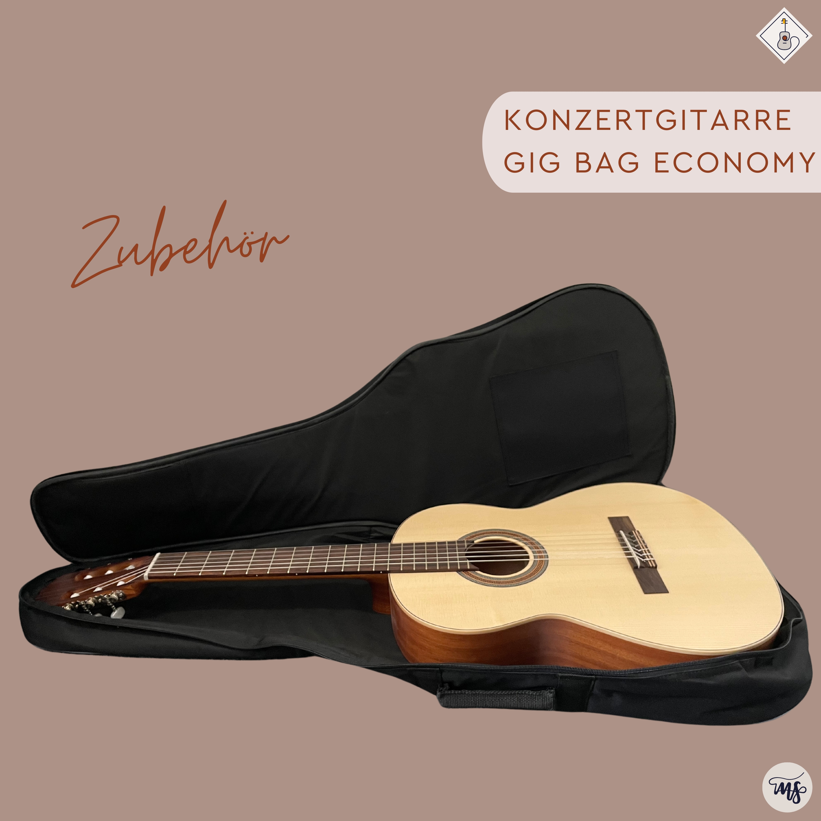 Konzertgitarre Gig Bag Economy 3