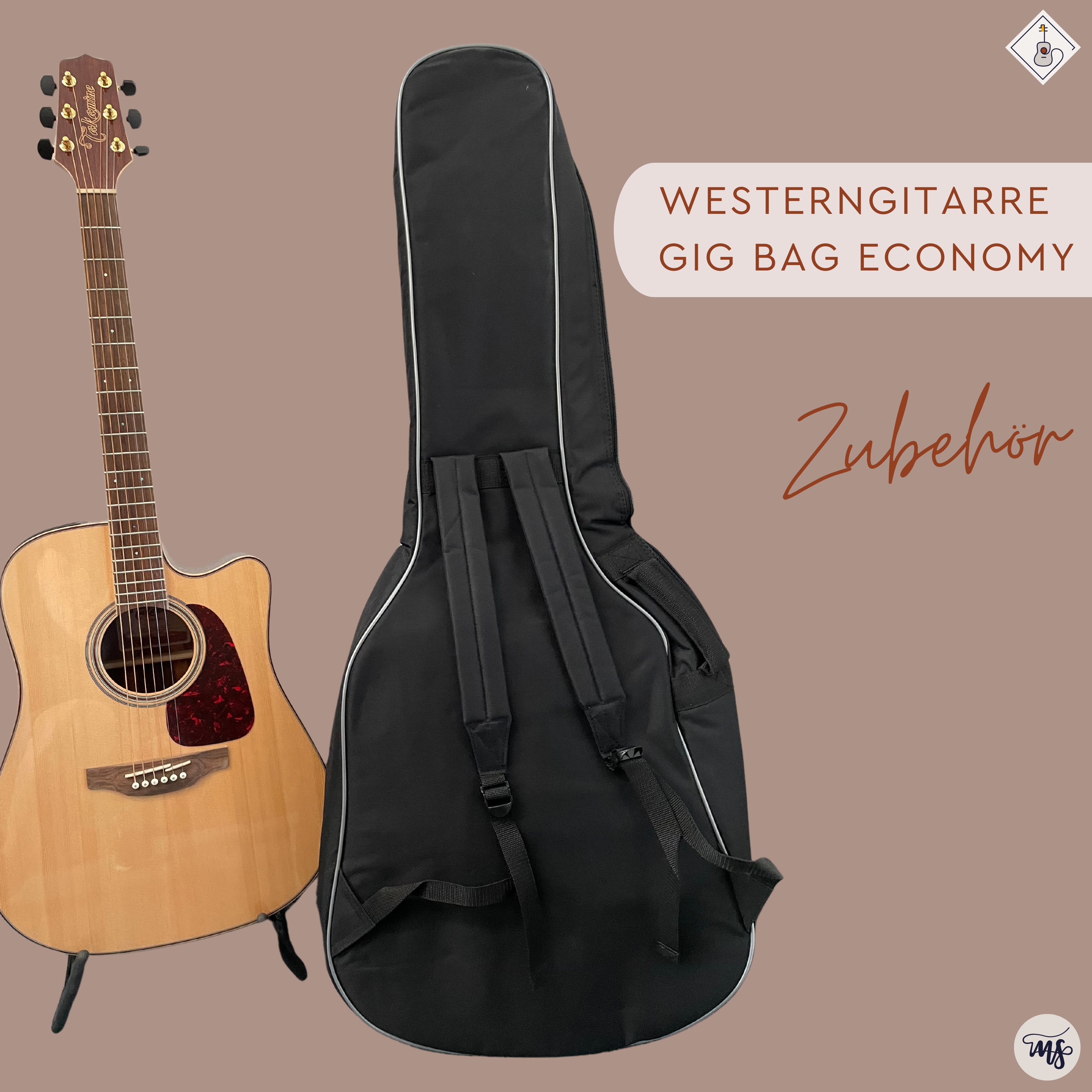 Westerngitarre Gig Bag Economy 2