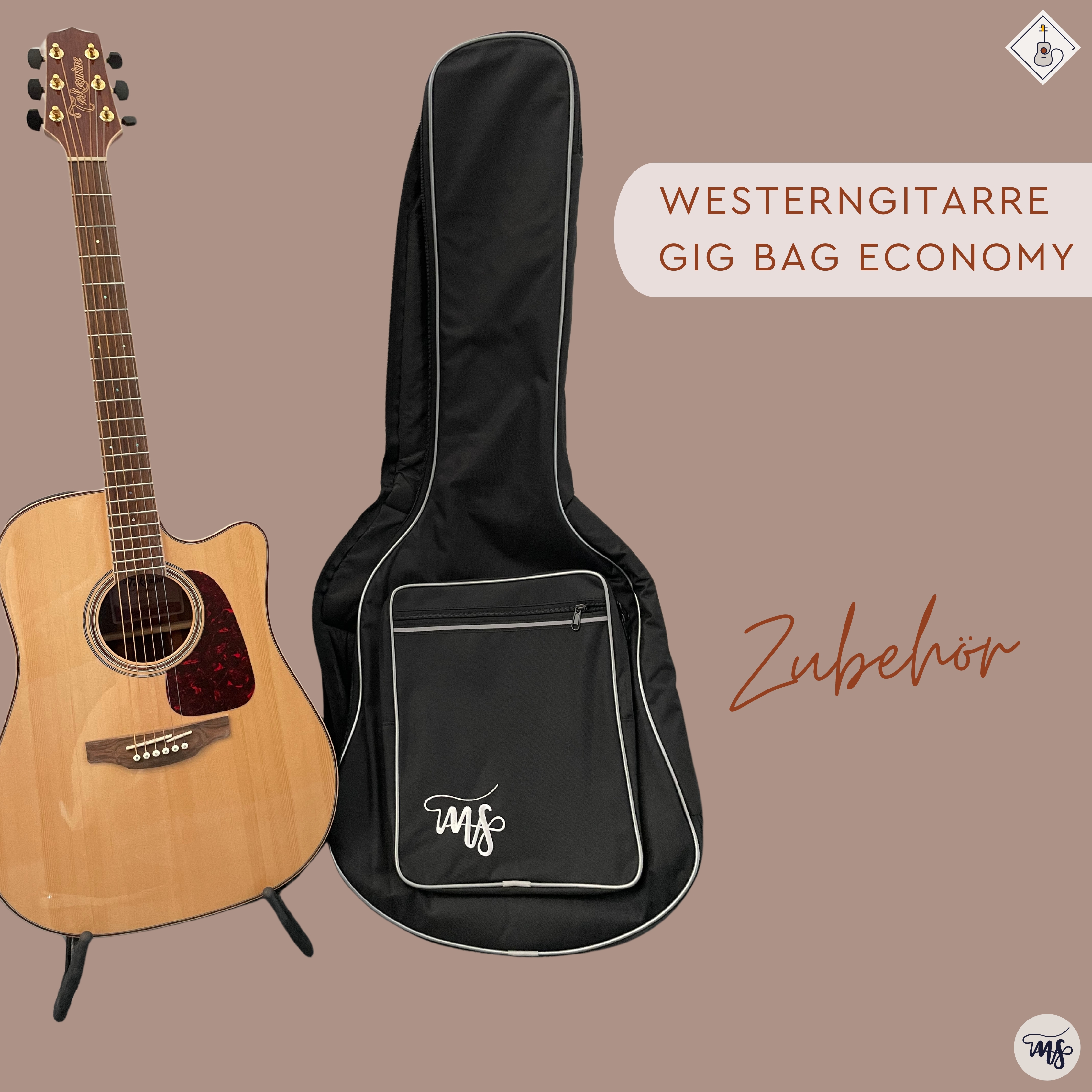 Westerngitarre Gig Bag Economy 1