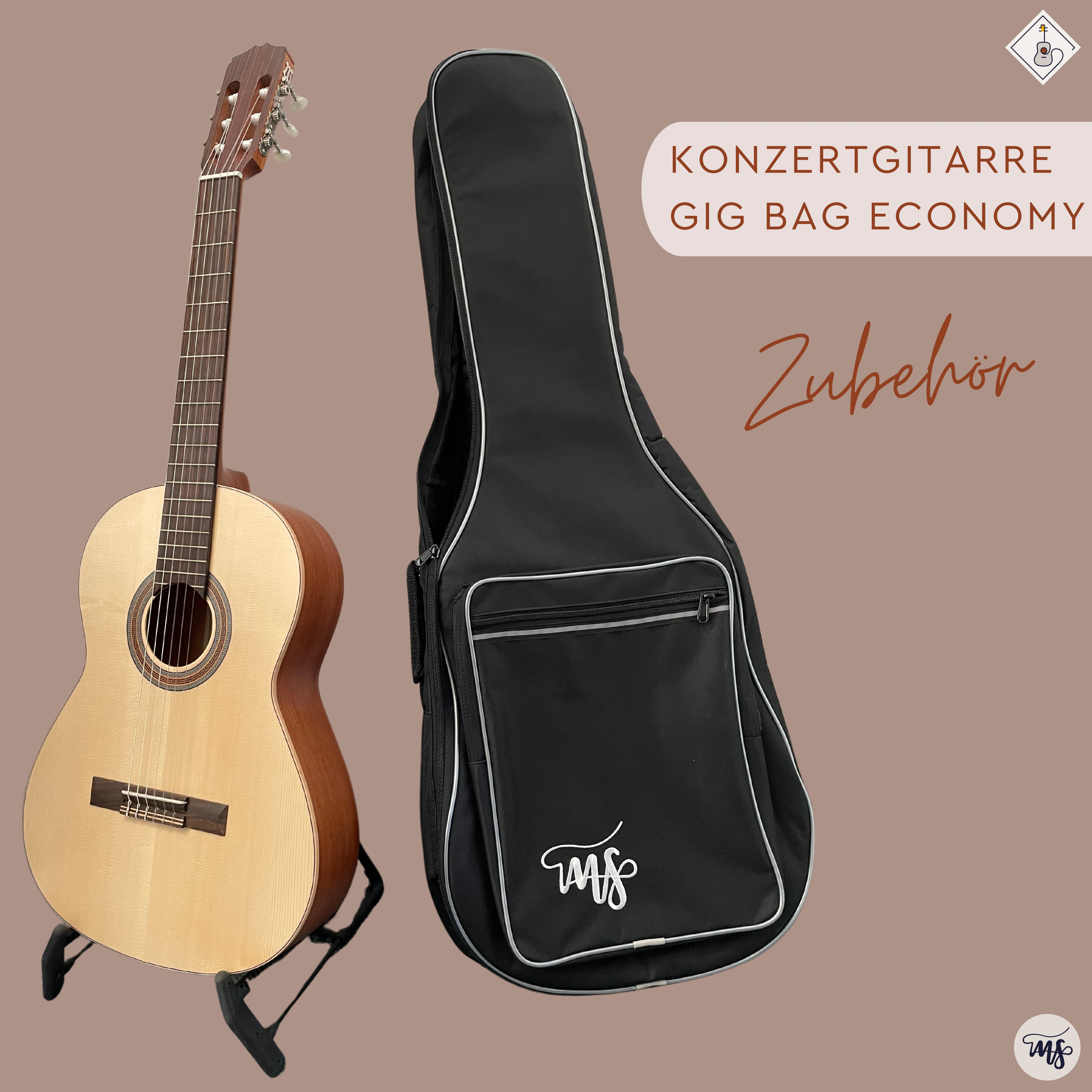 Konzertgitarre Gig Bag Economy 1