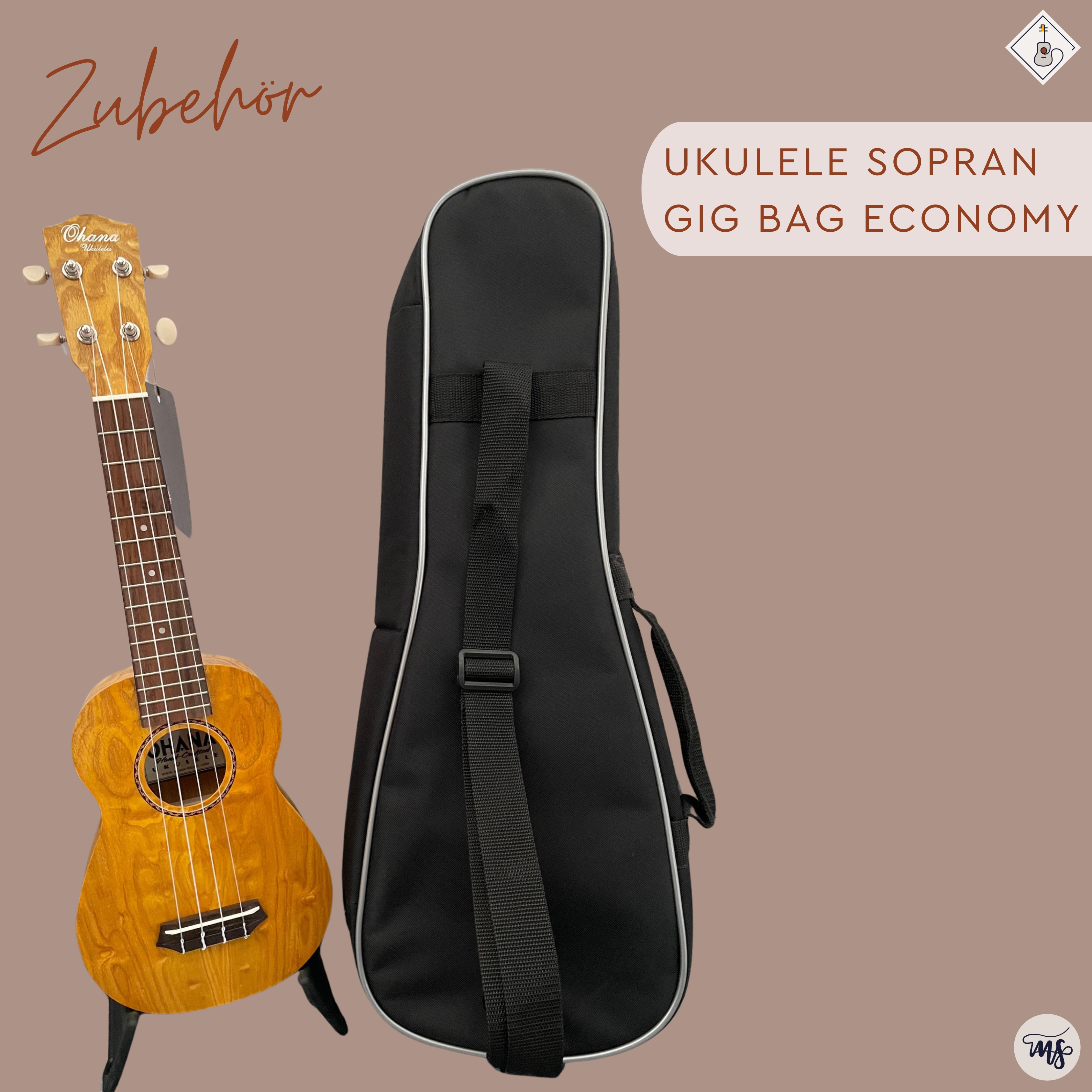 Ukulele Sopran Gig Bag Economy 2