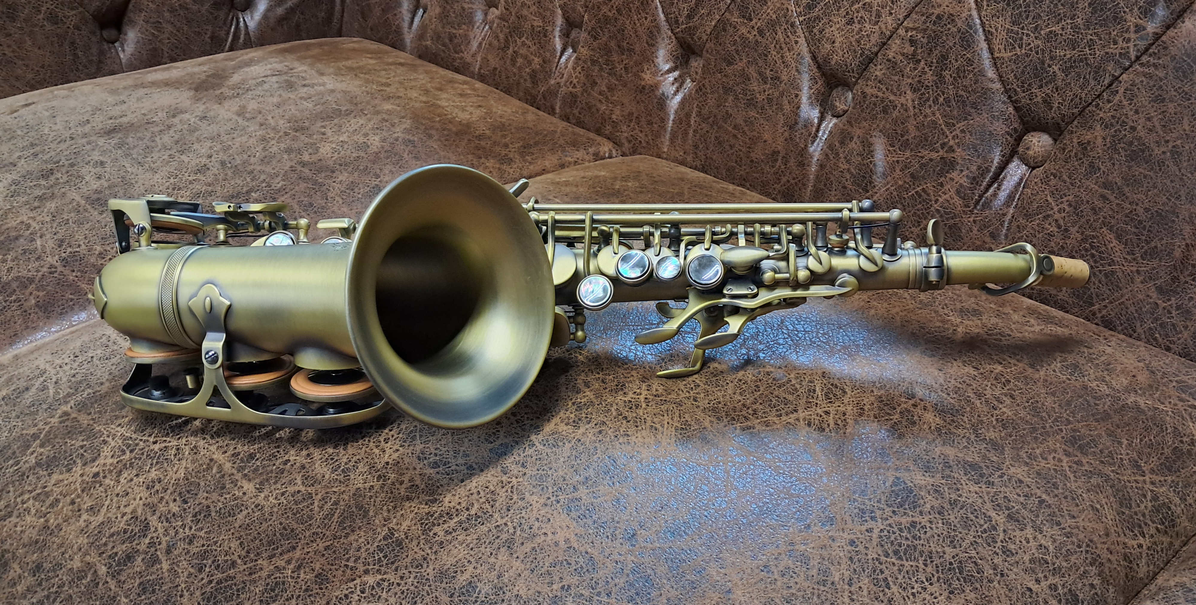 Le Monde Global Vintage Curved Sopran-Saxophon