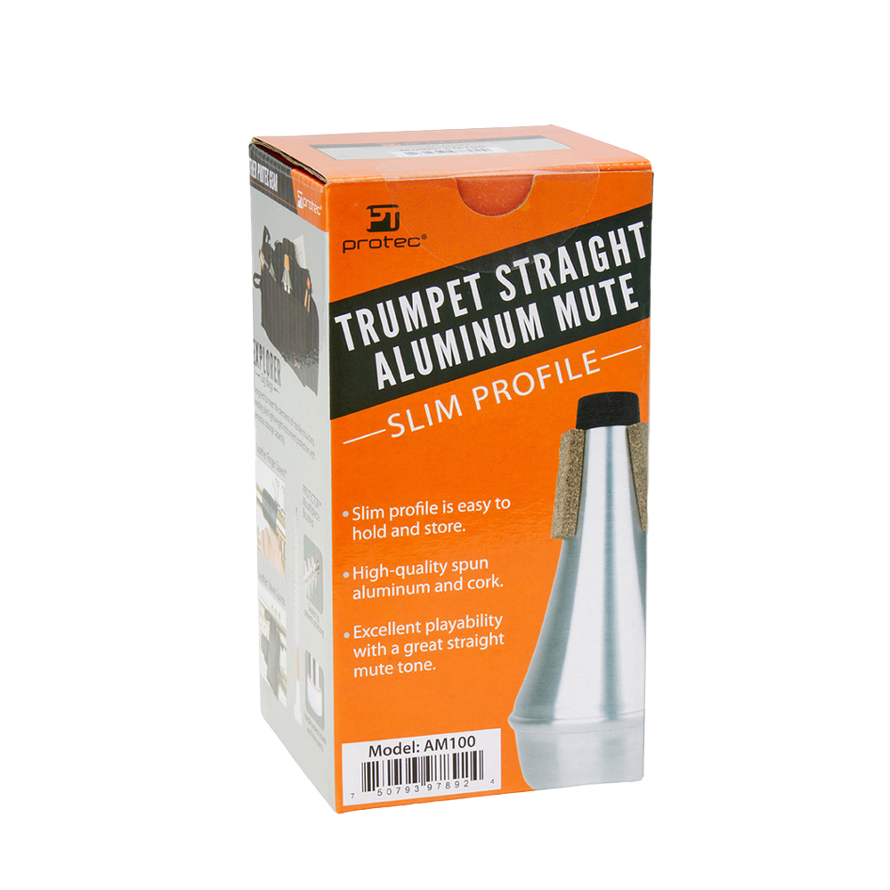 Protec AM100 Straight Dämpfer Trompete Aluminium